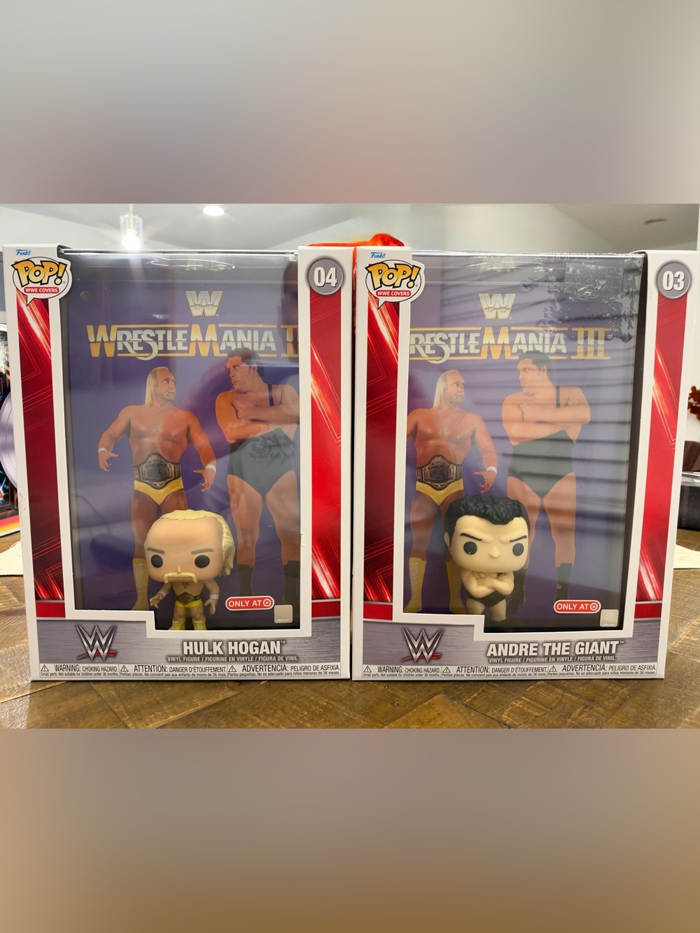 Funko Pop WWE Covers Hulk Hogan #04 Andre Giant #03 Target Exclusive